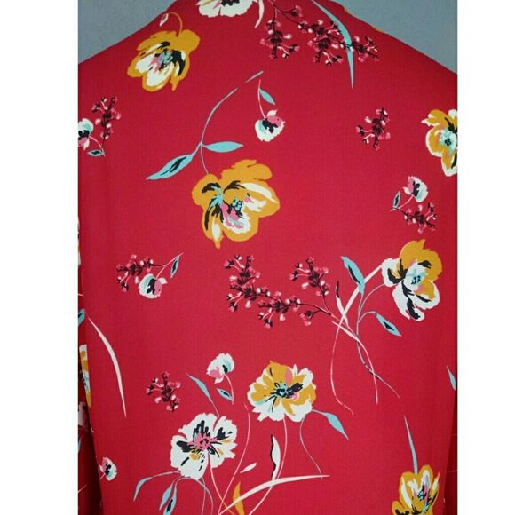 Maurices floral 3/4 sleeve kimono Size Medium - Picture 4 of 11